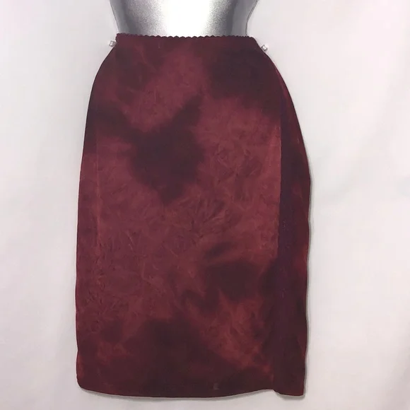 Rampage slip skirt lace on sides gold paisley - Picture 1 of 8